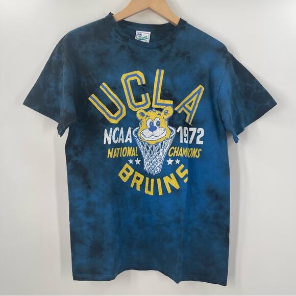 NEW VINTAGE TUBULAR 47 UCLA Bruins T-shirt Collegiate Sports Tie Dye Medium NWOT - Picture 7 of 8